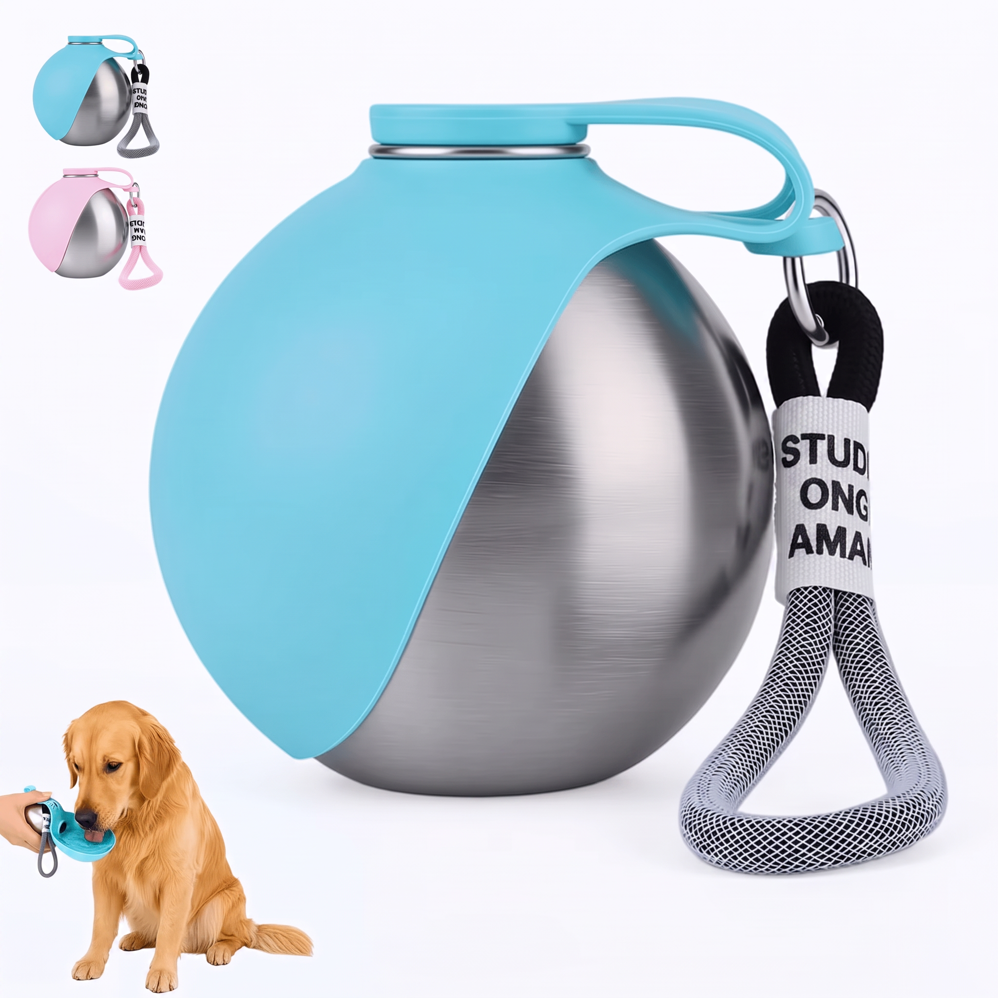 PawDrop™ – Przenośna butelka na wodę dla psa na spacery i podróże